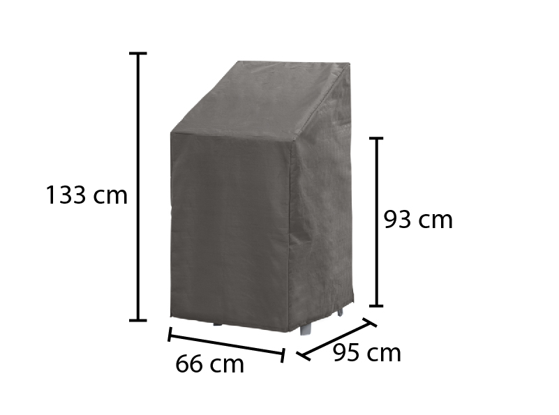 Premium beschermhoes stapelstoelen 95 cm — afbeelding 6