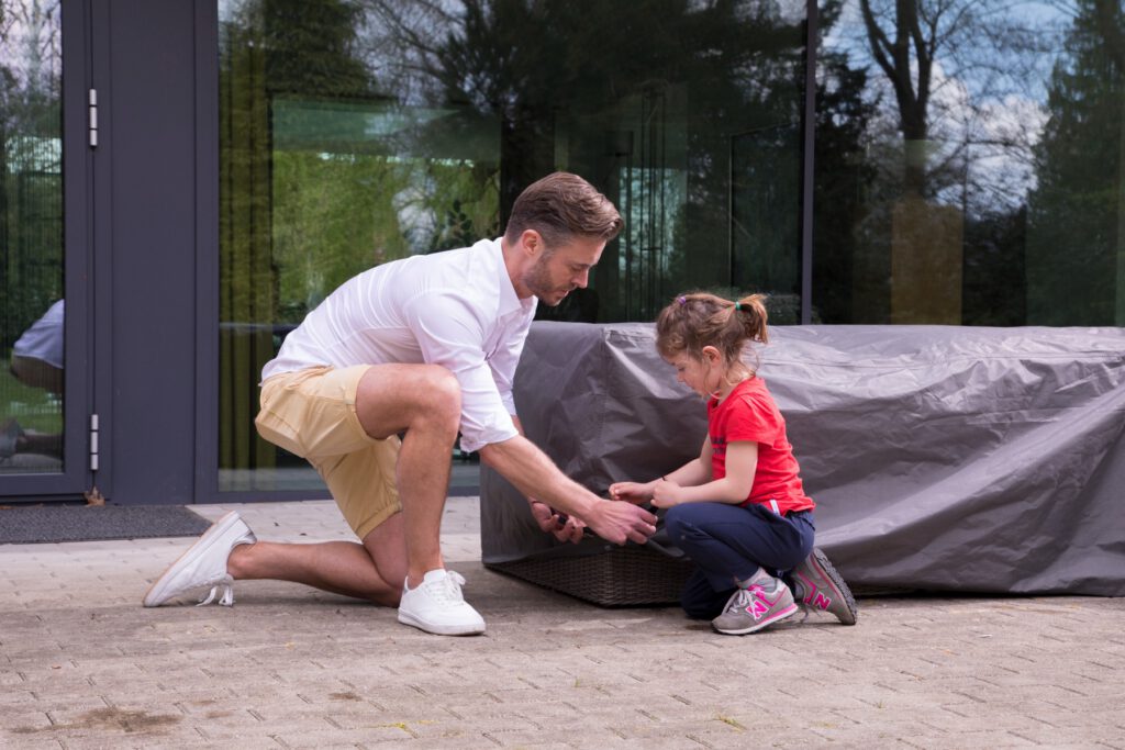 Premium beschermhoes loungeset (trapezium) — afbeelding 3