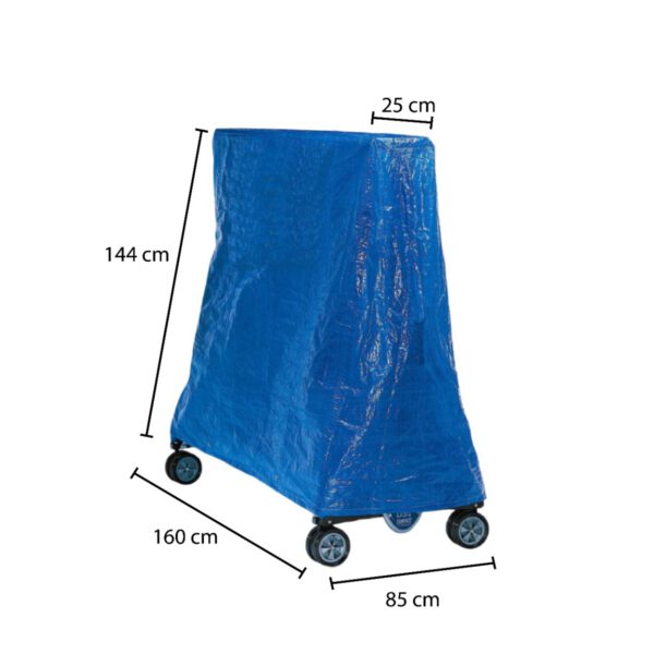 Beschermhoes tafeltennistafel 160x144x25/85 cm blauw