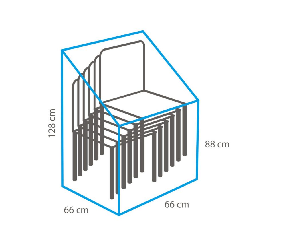 Premium beschermhoes stapelstoelen — afbeelding 5