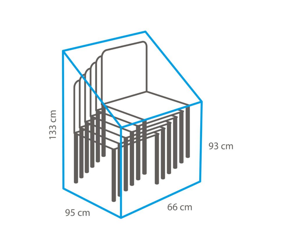 Premium beschermhoes stapelstoelen 95 cm — afbeelding 5