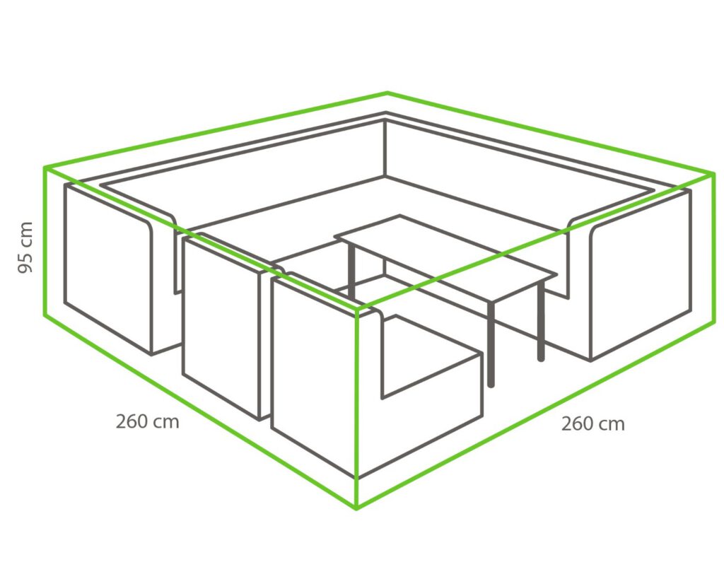 Premium beschermhoes loungeset hoge dining — afbeelding 6