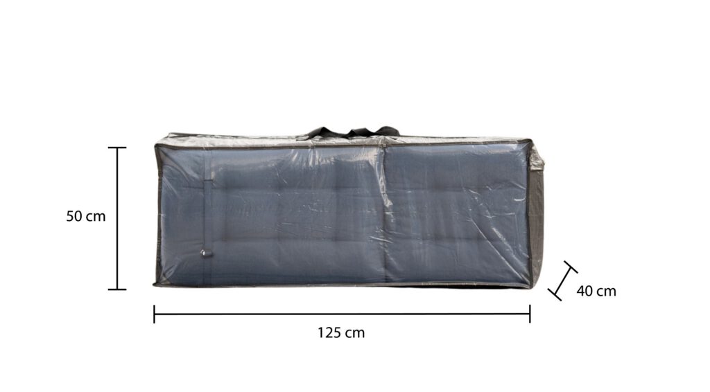 Opbergtas grijs 125x40x50 cm — afbeelding 3