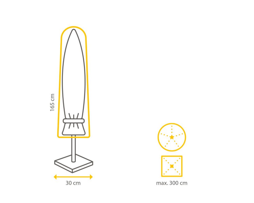 Premium beschermhoes parasol tot 3 meter — afbeelding 8