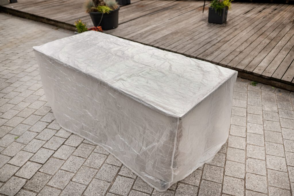 Beschermhoes tuintafel of loungebank 185x110x75cm — afbeelding 3
