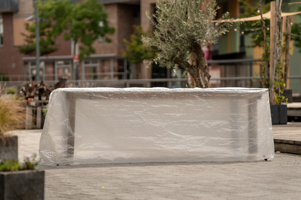 Beschermhoes tuintafel of loungebank 185x110x75cm — afbeelding 2