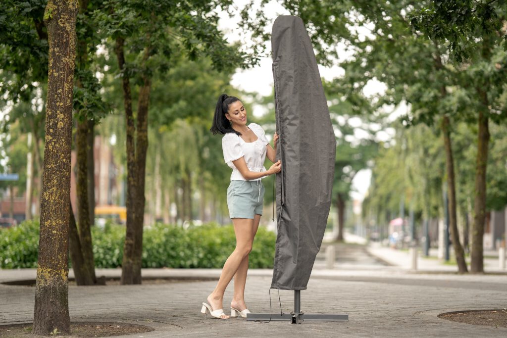 Premium beschermhoes boog vrije arm parasol — afbeelding 3