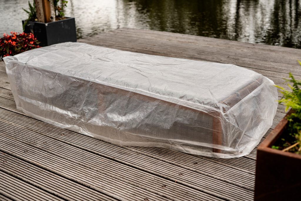 Beschermhoes ligbed 200x75x40cm transparant