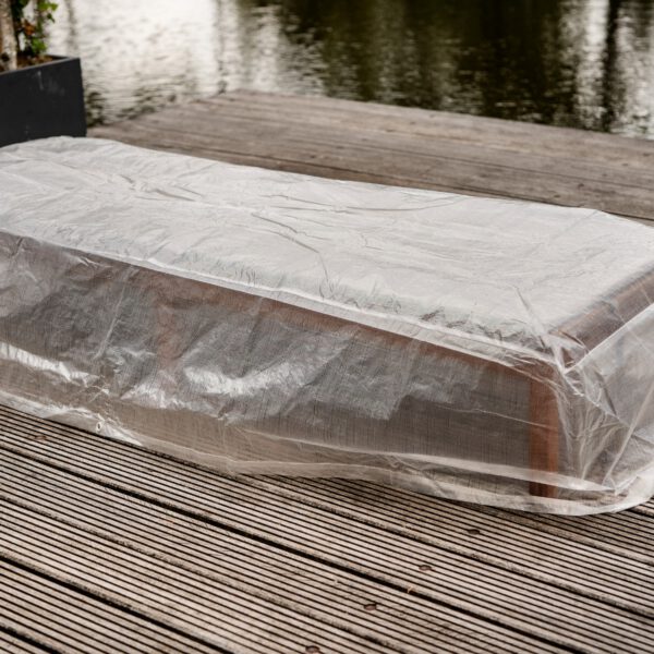 Beschermhoes ligbed 200x75x40cm transparant