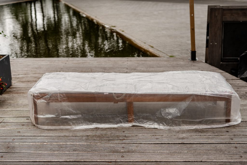 Beschermhoes ligbed 200x75x40cm transparant — afbeelding 2