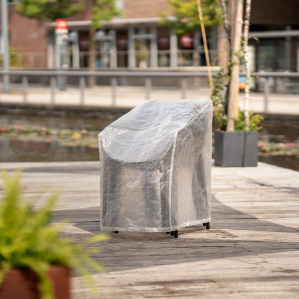 Beschermhoes gestapelde tuinstoelen 66x66x150/80cm