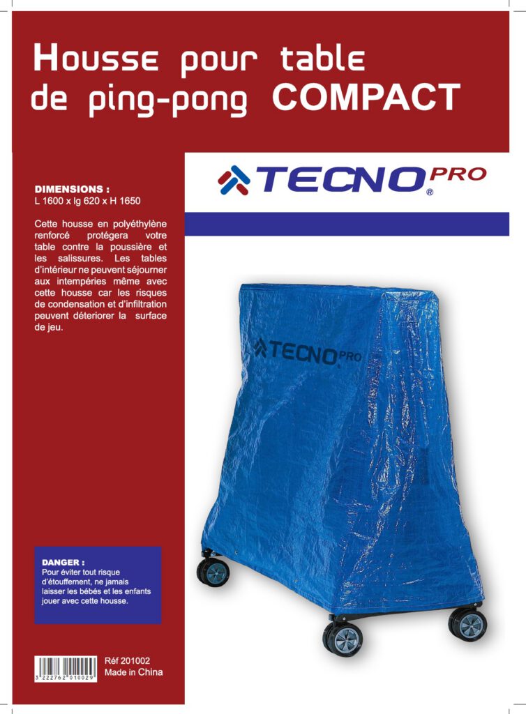 Beschermhoes tafeltennistafel 160x144x25/85 cm blauw — afbeelding 2